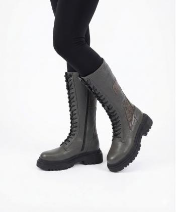 بوت زنانه چرم طبيعي نوين چرم مدل 2258