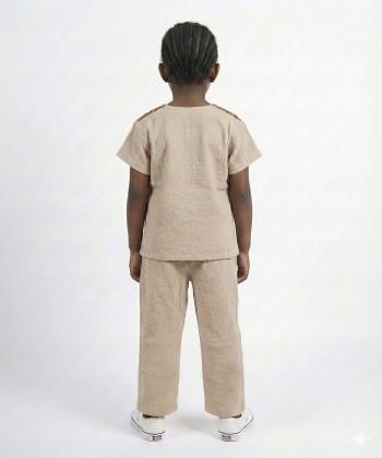 ست بلوز و شلوار دخترانه دوپود كد 10017