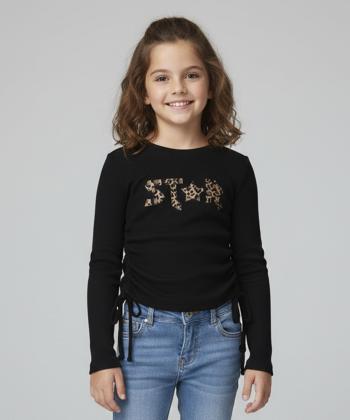 تيشرت آستين بلند دخترانه كوتون مدل 6WKG10513AK