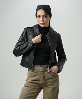 كت چرم زنانه جوتي جينز كد 53728112