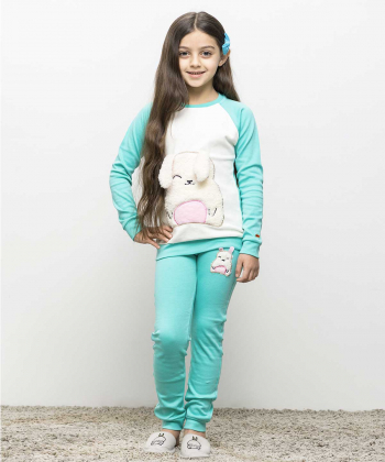 ست تیشرت آستین بلند و شلوار دخترانه مادر Madar مدل ویتارا