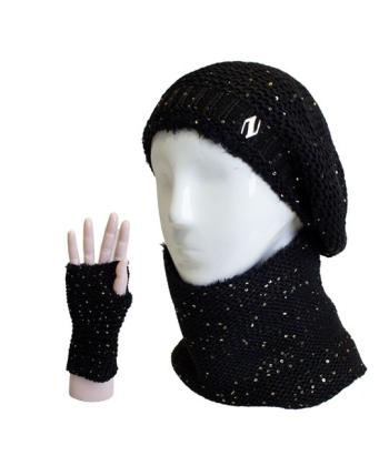 ست كلاه شال گردن و دستكش زنانه تارتن مدل 332113605