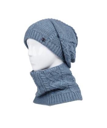 ست كلاه و شال زنانه تارتن مدل 232100208