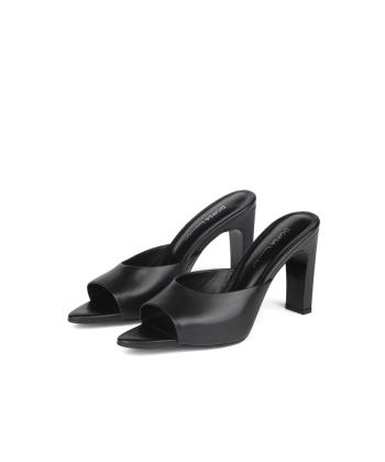 صندل پاشنه بلند چرم طبيعي زنانه درسا مدل 5315