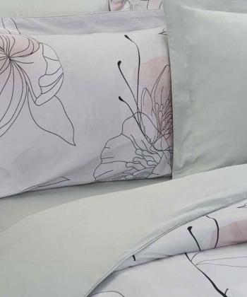 سرويس ملحفه ساتن دو نفره 160 كيسه اي لايكو مدل آماندا