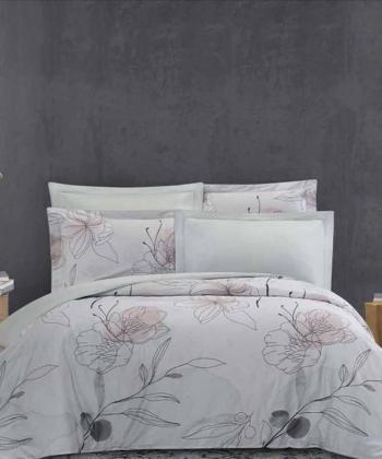 سرويس ملحفه ساتن دو نفره 180 كيسه اي لايكو مدل آماندا