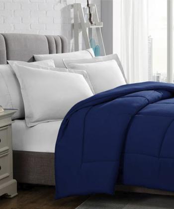 لحاف يك نفره لايت طرح مربع نوپه هوم كد L03