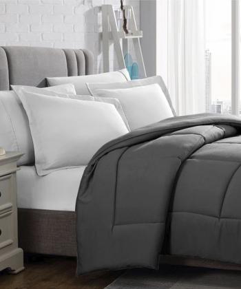 لحاف يك نفره لايت طرح مربع نوپه هوم كد L05