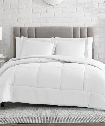 لحاف يك نفره لايت طرح مربع نوپه هوم كد L04