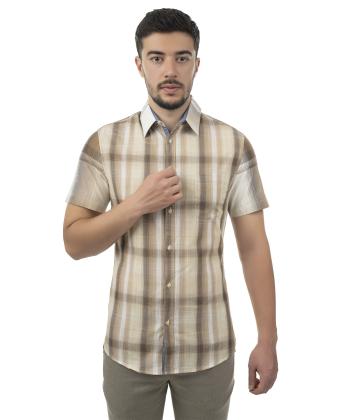 پیراهن آستین کوتاه مردانه برند پی لس مدل 1404161