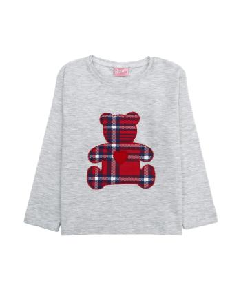 بلوز و شلوار دخترانه باني نو طرح چهارخانه خرسي