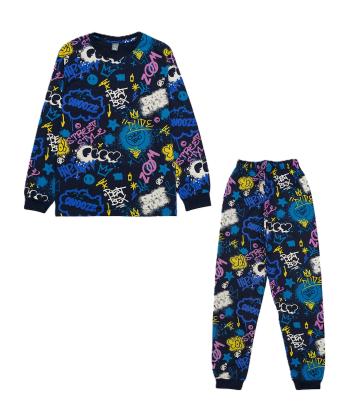 تيشرت آستين بلند و شلوار پسرانه باني نو طرح چاپ حروفي