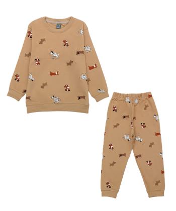 تيشرت آستين بلند و شلوار پسرانه باني نو طرح طرح سگ