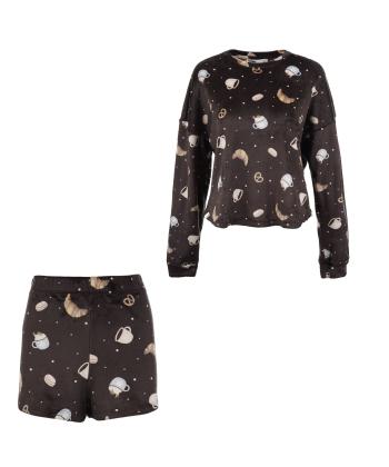 ست لباس راحتي زنانه كوتون مدل 6WLK40229MK