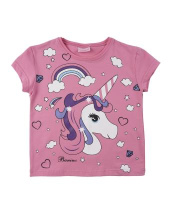 سویشرت و تیشرت و شلوار دخترانه باني نو طرح رنگين كمون