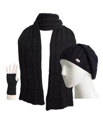 ست كلاه شال گردن و دستكش زنانه تارتن مدل 312012204