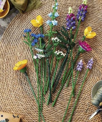 بلوك ساختني گل هاي وحشي كيكو مدل 99033