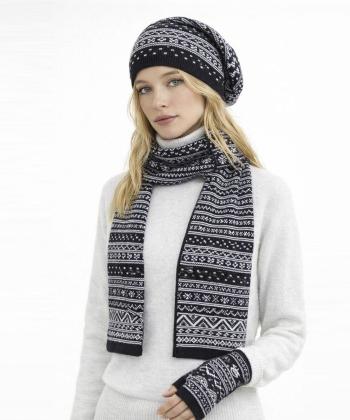 ست كلاه شال گردن و دستكش زنانه تارتن مدل 312012124