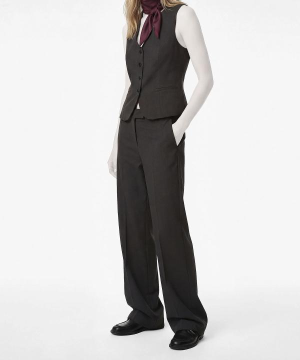 جليقه زنانه كوتون مدل 6WAK20107UW|رنگ زغالی-بانی مد