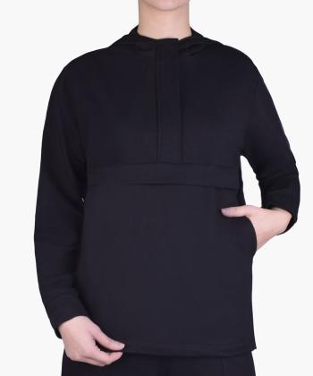 هودي نيم زيپ زنانه هاليدي مدل D068D6