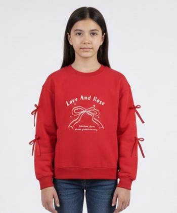 سويشرت دخترانه مرينو مدل RIBBON