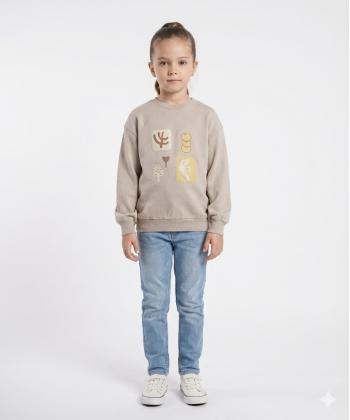 سويشرت دخترانه مرينو مدل كبوتر