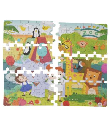 پازل چوبي قوطي فلزي كيكو مدل 848 بسته 120 عددي