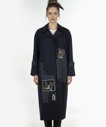 پالتو آستردار كتان زنانه فلاي فشن مدل 1107001338