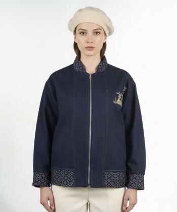 بامبر جكت جين زنانه فلاي فشن مدل 1107001233