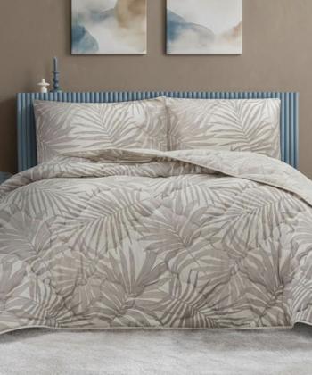 لحاف طرح دار با رويه بالش دونفره سه تكه لايكو مدل فلورين