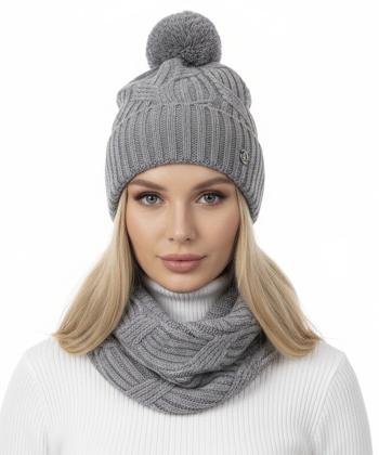 ست كلاه شال گردن و دستكش زنانه تارتن مدل 333114406