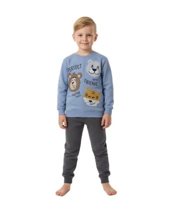 تیشرت آستین بلند و شلوار پسرانه بانی نو طرح توگدر