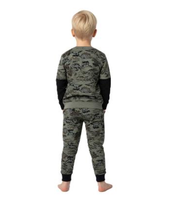 تيشرت آستين بلند و شلوار پسرانه باني نو طرح دايناسور