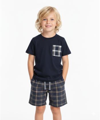 ست تيشرت و شلوارك پسرانه مادر مدل Bruno