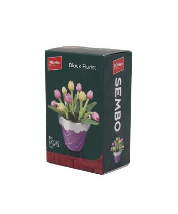 لگو بلوك ساختني گل شكوفه گيلاس با گلدان كيكو مدل 601291