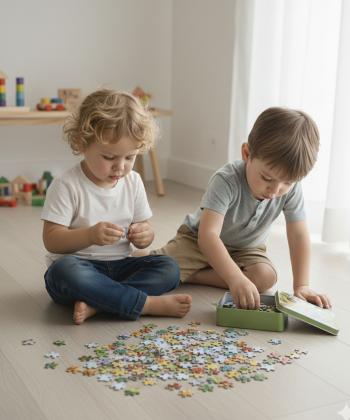 پازل چوبي قوطي فلزي كيكو مدل 1724