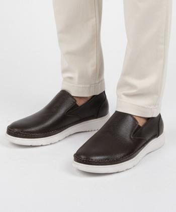 كفش روزمره مردانه چرم طبيعي شيفر مدل 7334B