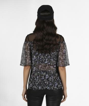 بلوز آستین کوتاه زنانه مانگ مدل 7654031003