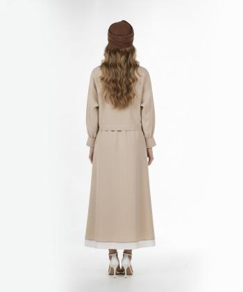 ست پيراهن و شومیز لينن زنانه مانگ مدل 7642041010