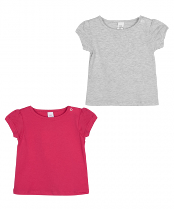 تیشرت دخترانه ال سی وایکیکی LC Waikiki کد 0SI387Z1 بسته 2 عددی