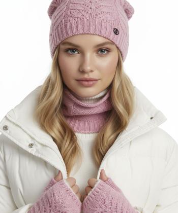 ست كلاه و شال زنانه تارتن مدل 332113432