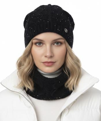 ست كلاه و شال زنانه تارتن مدل 232100208