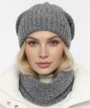 ست كلاه و شال زنانه تارتن مدل 212100140