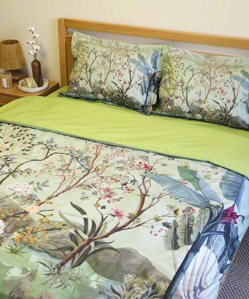 سرويس كاور لحاف دو نفره 4 تكه پاميل طرح جنگل استوا