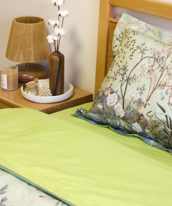 سرويس كاور لحاف دو نفره 4 تكه پاميل طرح جنگل استوا