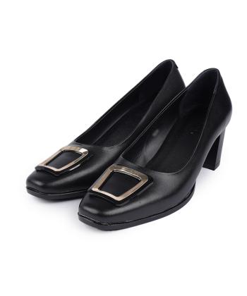 کفش پاشنه بلند چرم طبیعی زنانه صاد مدل RF6902