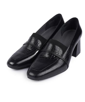 کفش پاشنه دار چرم طبیعی زنانه صاد Saad کد RF4901