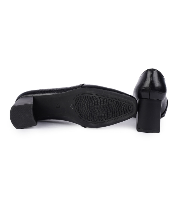 کفش پاشنه دار چرم طبیعی زنانه صاد Saad کد RF4901