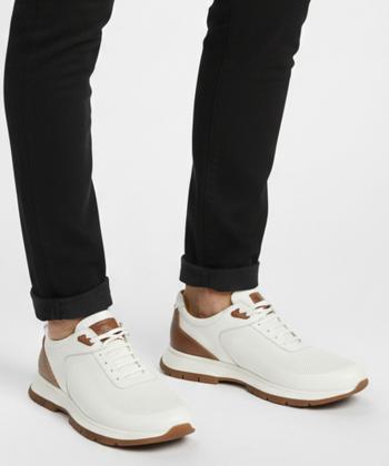 کفش روزمره چرم طبیعی مردانه صاد مدل YA10001