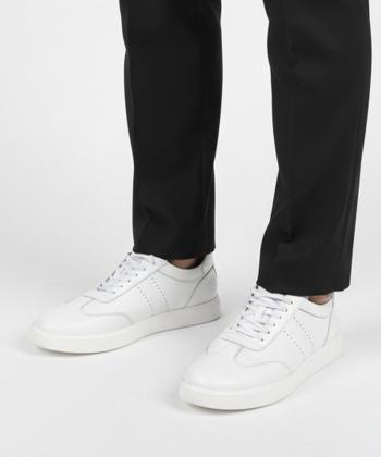 کفش روزمره چرم طبیعی مردانه صاد مدل YA11701